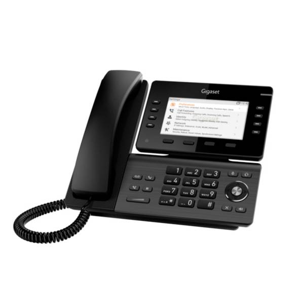 Gigaset GIGASET P825 IP PRO IP Tischtelefon Schnurgebundenes Telefon, VoIP Schwarz