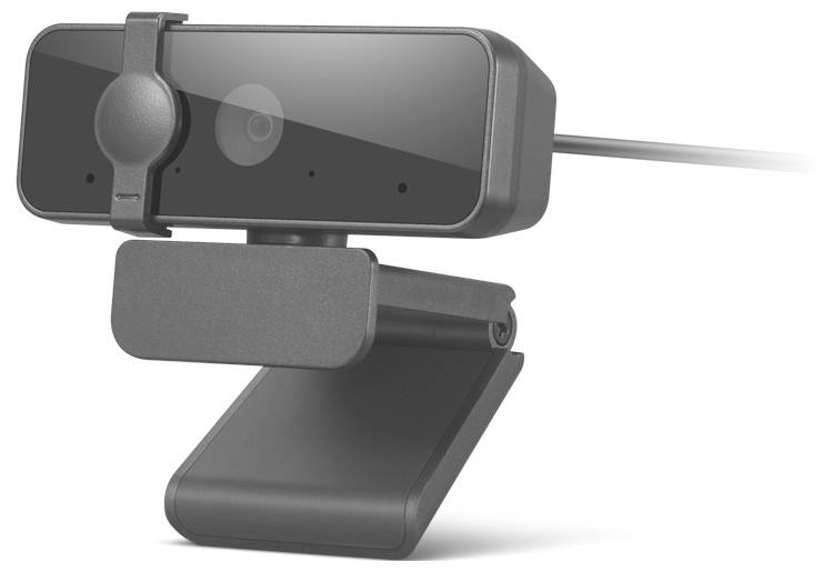 USB-Webcam mit Clip-Halterung und angeschlossenem Kabel, vor weißem Hintergrund dargestellt.