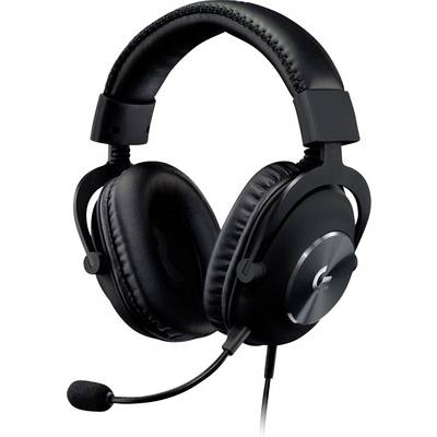 Schwarzes Gaming-Headset mit Mikrofon, ausgestattet mit gepolsterten Over-Ear-Ohrmuscheln und verstellbarem Kopfbügel, konzipiert für immersives Audio.