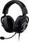 Schwarzes Gaming-Headset mit Mikrofon, ausgestattet mit gepolsterten Over-Ear-Ohrmuscheln und verstellbarem Kopfbügel, konzipiert für immersives Audio.