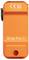 Orange Oclip Pro S Gerät mit Text „CE Q10800000", mit Schleifen- und Clip-Design, wahrscheinlich zum Sichern oder Befestigen an Objekten.
