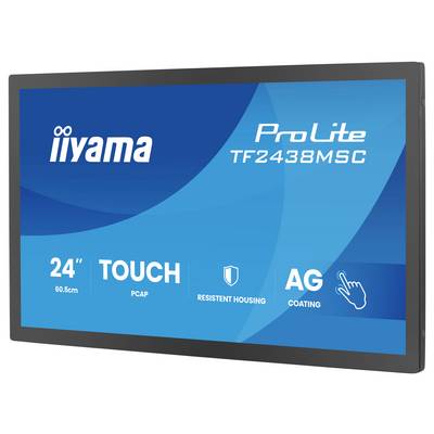 Das Touchscreen-Monitor „iiyama ProLite TF2438MSC". Ausstattung: 24-Zoll-Größe, PCAP-Touchscreen-Technologie, robustes Gehäuse, AG-Beschichtung.