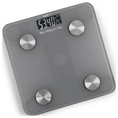 Eine digitale Personenwaage zeigt ein Gewicht von 52,4 kg mit einer Temperaturanzeige von 25°C an und ist für ein Maximum von 180 kg ausgelegt.