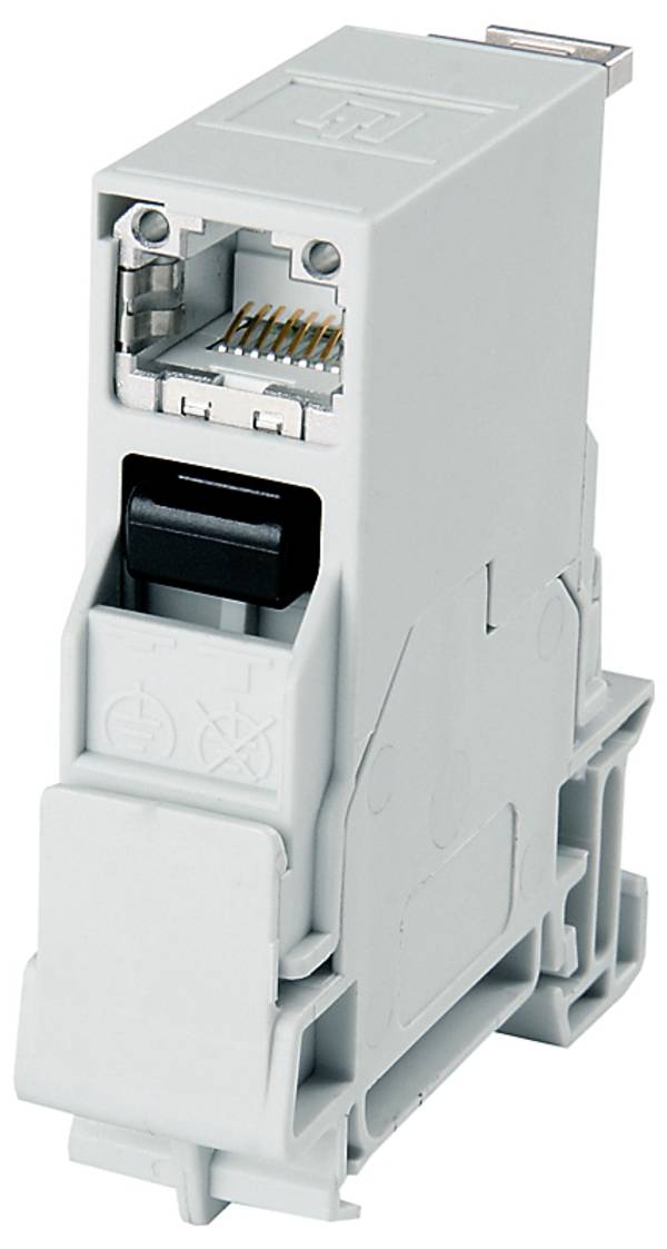 TELEGÄRTNER STX Tragschienen-Verbinder, RJ45 Modul A Cat.6A (ISO/IEC)