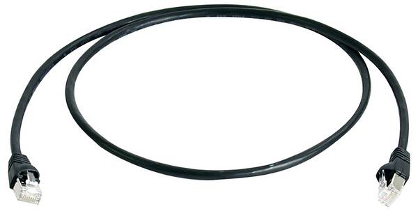 TELEGÄRTNER Patchkabel S/FTP, Cat.6A, LSOH, schwarz, 20 m