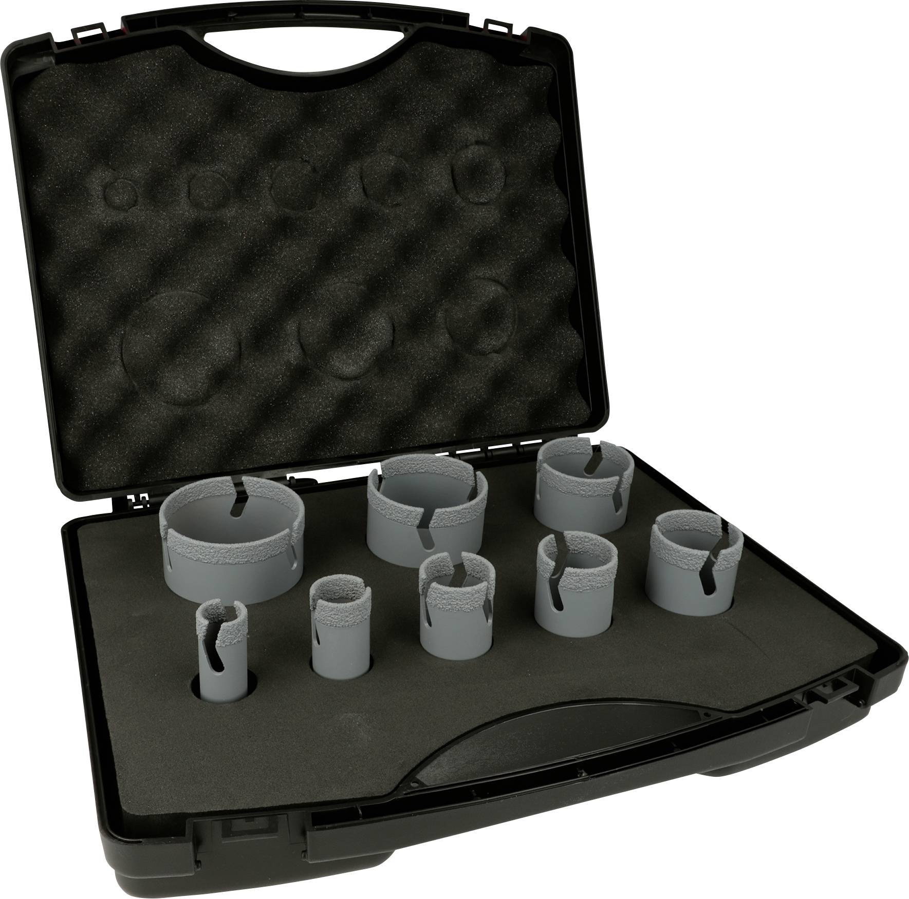 Heller Vakuumgelötetes Lochsägen Set 8 tlg. 324991 Diamant-Bohrer 20 mm, 25 mm, 32 mm, 35 mm, 40 mm, 50 mm, 60 mm, 68 mm...