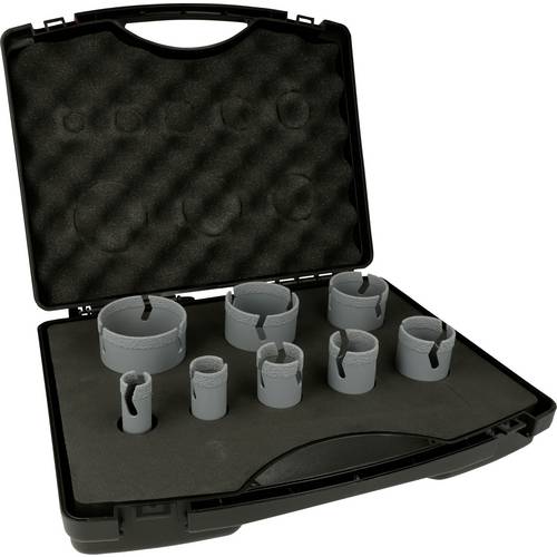 Heller Vakuumgelötetes Lochsägen Set 8 tlg. 324991 Diamant-Bohrer 20 mm, 25 mm, 32 mm, 35 mm, 40 mm, 50 mm, 60 mm, 68 mm...