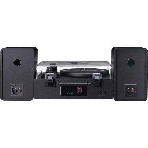 Lenco MC-760BK Stereoanlage DAB+, CD, MP3, Plattenspieler, Bluetooth®, Schwarz