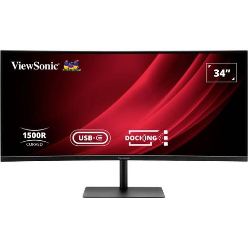 Viewsonic VG3419C-2 LED-Monitor EEK F (A - G) 86.4 cm (34 Zoll) 3440 x 1440 Pixel 21:9 3.5 ms DisplayPort, USB-B, USB-C®...