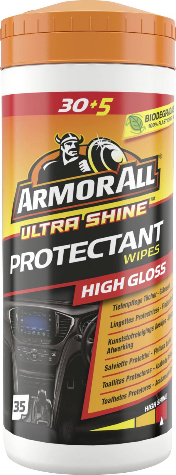 ArmorAll  233534:ARMOR ALL Ultra Shine Tiefenpflege Tücher glänzend 30+5 Dose 1 St.