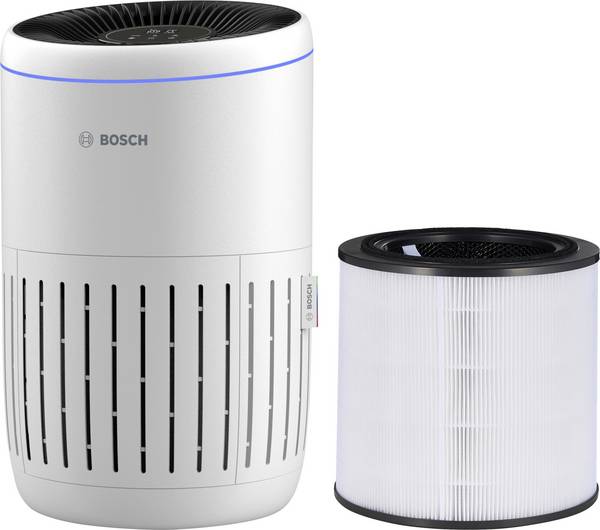 Bosch Home Comfort 7733703375+7733702201 Air 2000i+Air 2000 Filter Luftreiniger 37 m² Weiß, Schwarz