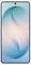 Ein Smartphone mit Vollbildschirm-Design, mit einer zentral angebrachten Frontkamera am oberen Rand des Displays und einem sanften Farbverlauf-Hintergrund.