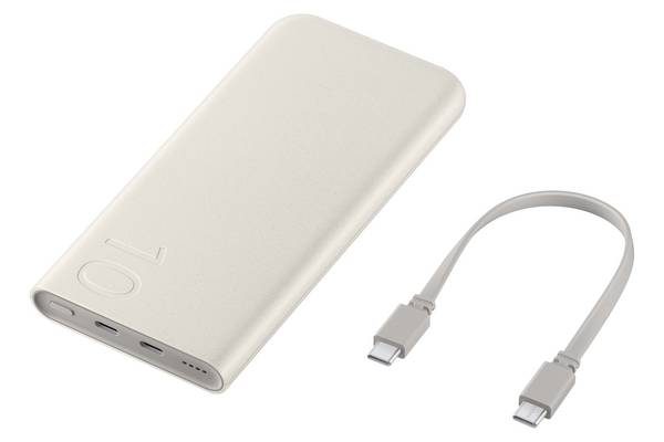 Samsung  Powerbank 10000 mAh USB PD 3.0 Li-Ion  Beige Statusanzeige