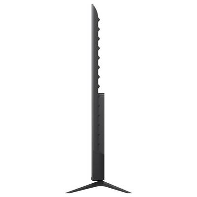 Dunkelgraues Klappmesser in Profilansicht mit ausgefahrener Klinge und dreieckiger Basis, freigestellt auf weißem Hintergrund.
