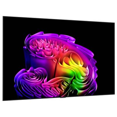 Abstrakte farbenfrohe 3D-Spirale auf schwarzem Hintergrund mit mehrschichtigen Regenbogenfälten, die wie ein geformtes Band oder eine Blume aussehen.