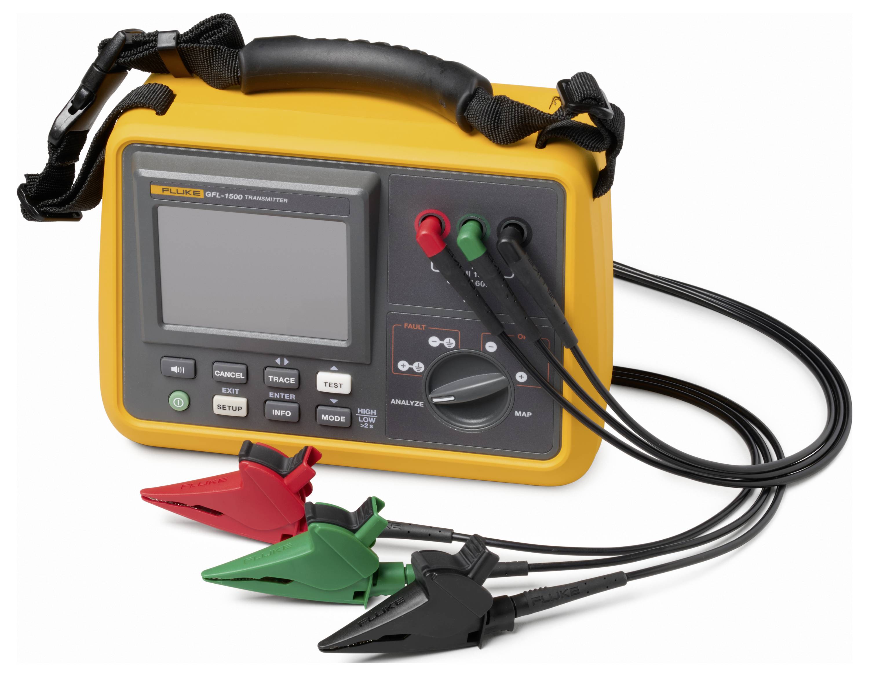 Fluke TL324-RGB Messleitungs-Set Stecker Stecker 2 m Rot, Schwarz, Grün 1 St.-1