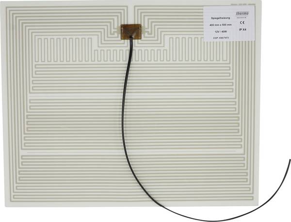 Thermo TECH Folie Heizfolie 12 V/AC, 12 V/DC 40 W Schutzart IPX4 (L x B) 500 mm x 400 mm