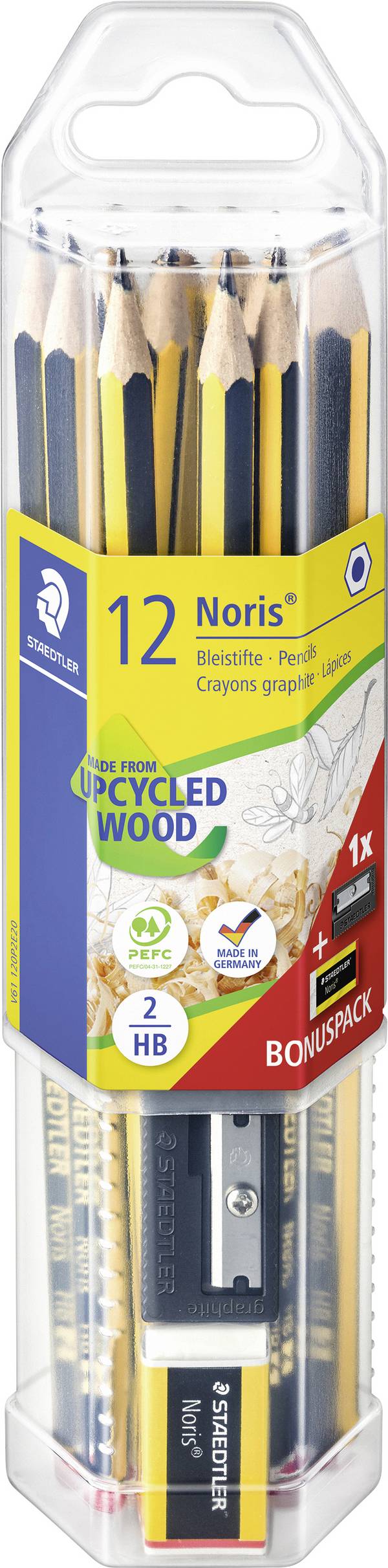 Staedtler Noris® 120 61 120P2 Bleistift Bezeichnung der Härte: 2B, B, HB, H, 2H 14 St.