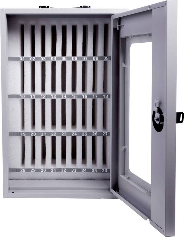 magnetoplan Smartphone Storage Box 1231601 Schrank 205 x 295 x 445 x 295 Stahl lackiert lackiert Grau 1 St.