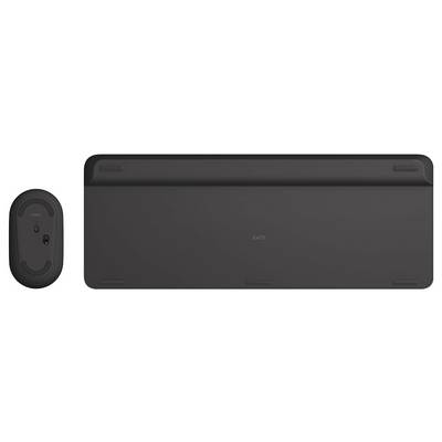 Logitech Slim Combo M Kabellos Tastatur, Maus-Set mit numerischer Tastatur Belgisch, AZERTY Graphit-14