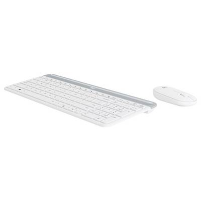 Logitech Slim Combo M Kabellos Tastatur, Maus-Set mit numerischer Tastatur, Integriertes Scrollrad, Geräuscharme Tasten -1