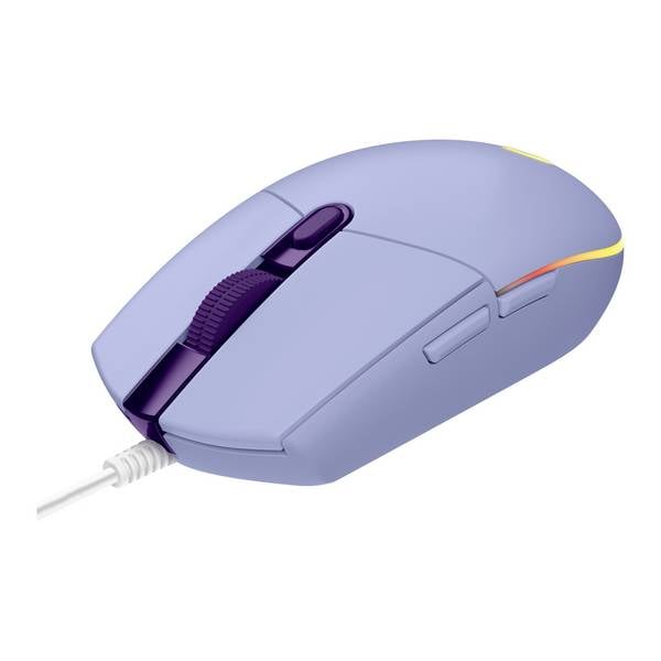 Logitech G203 LIGHTSYNC Gaming-Maus Kabelgebunden Lila 6 Tasten 8000 dpi RGB-Beleuchtung