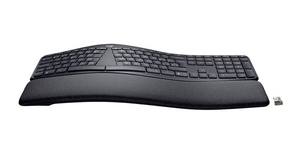 Logitech Ergo K860 Kabellos Tastatur Ergonomisch Spanisch, QWERTY Graphit