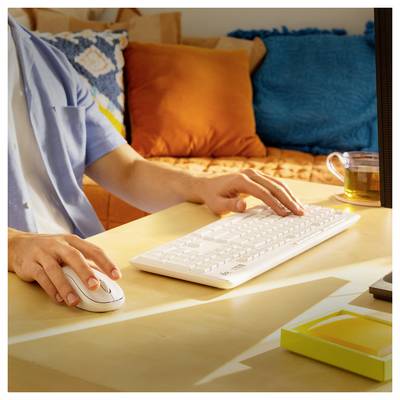 Logitech MK295 Kabellos Tastatur, Maus-Set Multimediatasten, mit numerischer Tastatur, Geräuscharme Tasten, Spritzwasser-1