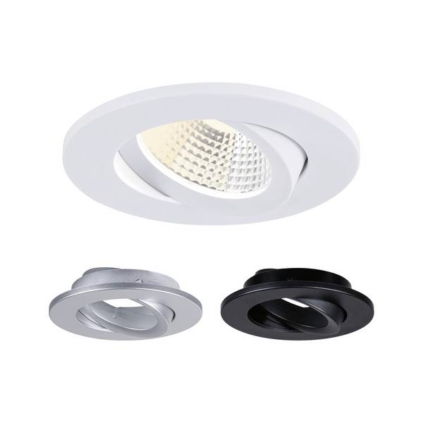 Paulmann 94944 Viona LED-Einbauleuchte LED LED fest eingebaut 6 W Schwarz (matt), Weiß (matt), Chrom (matt)