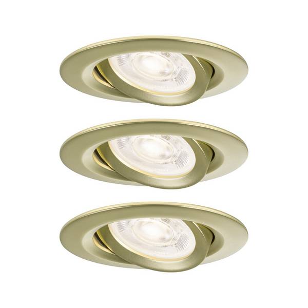 Paulmann 92419 Nova LED-Einbauleuchte   LED-Modul GU10 4.9 W Gold (matt)