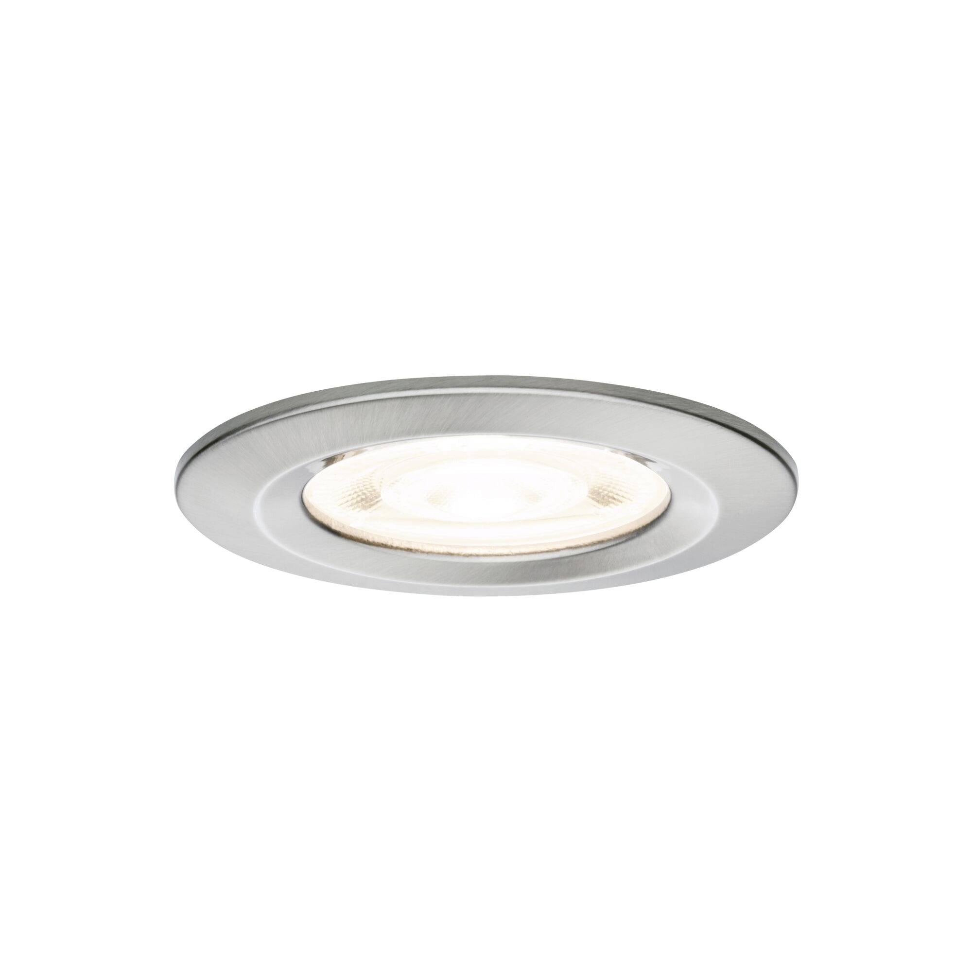 Paulmann 92277 Nova LED-Einbauleuchte LED GU10 4.9 W Eisen (gebürstet)