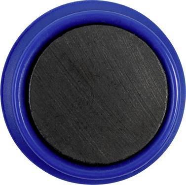 magnetoplan Magnet Basic Serie (Ø) 24 mm rund Blau 10 St. 1862403