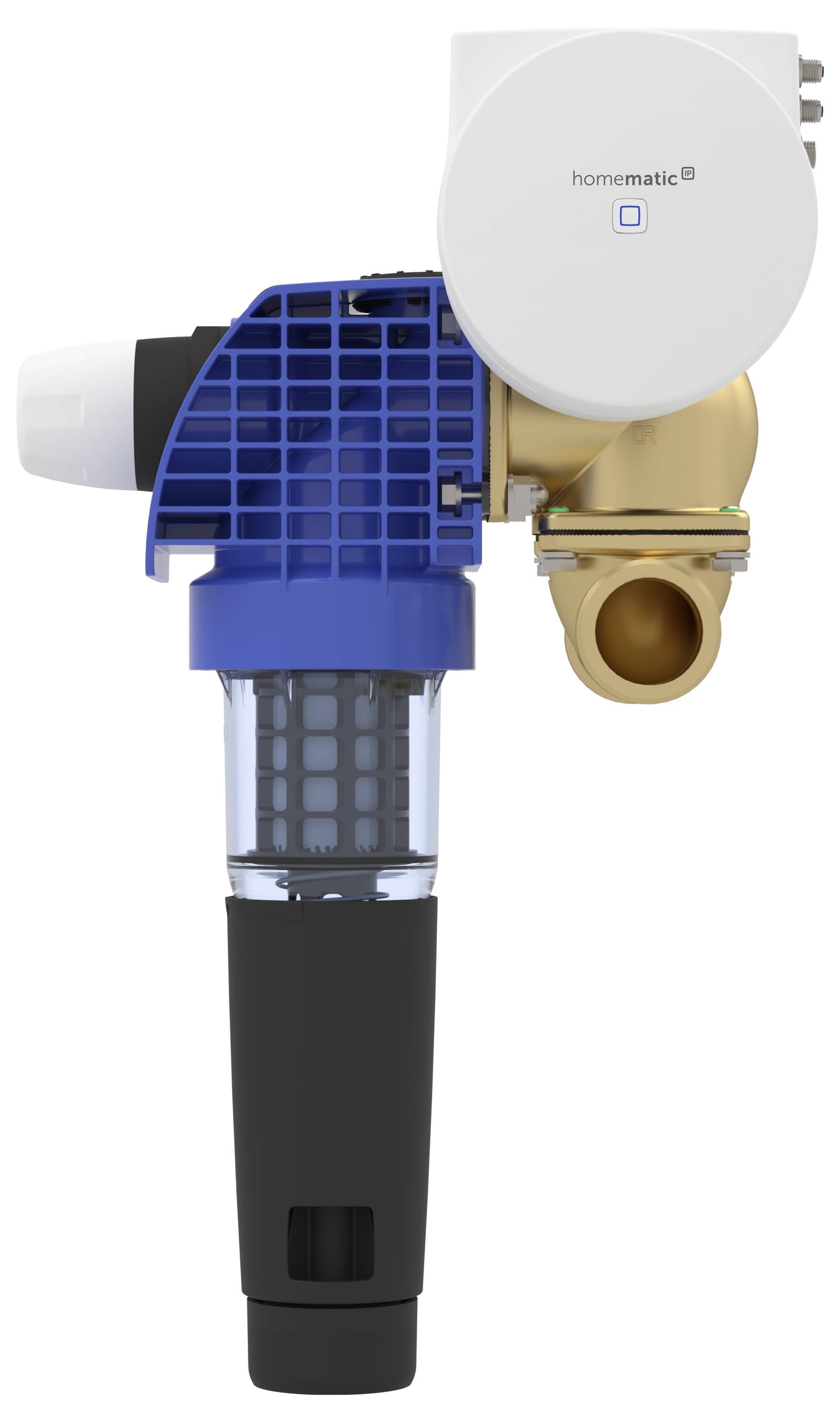 Homematic IP Funk Wassermelder, Wassersensor, Wasserventil mit Messfunktion HmIP-WSS-2