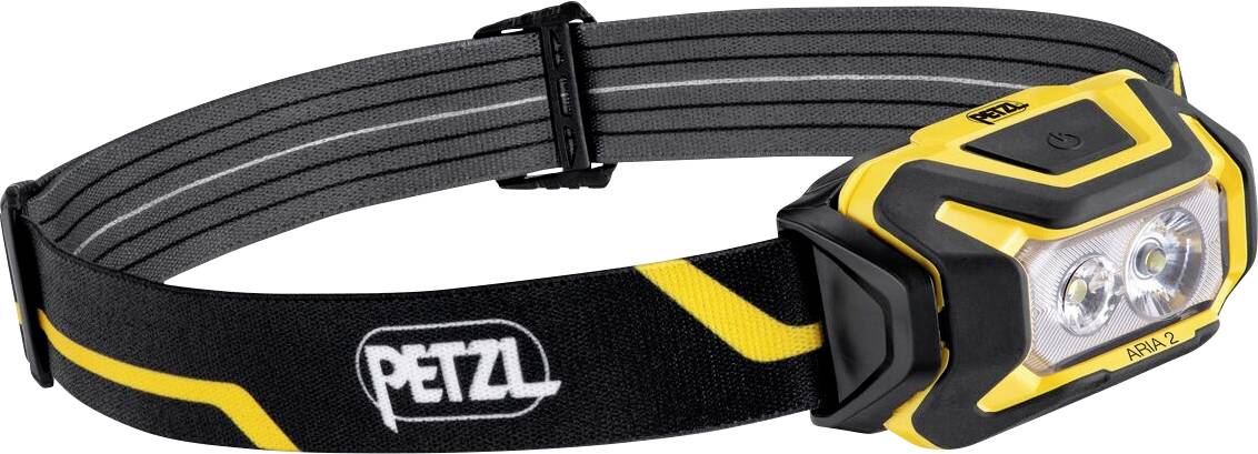 Petzl ARIA® 2 LED Stirnlampe batteriebetrieben, Li-Ionen Akkus oder batteriebetrieben E070AB00