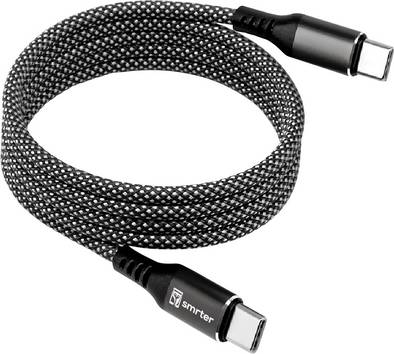 Smrter USB-Ladekabel   USB-C® Stecker 1 m Anthrazit  MAGNETO_C2C_AT_R