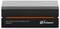 Black Palmer 'two channel line isolation box' passive audio device with orange accent strip and logo on front panel.<br><br>Schwarze Palmer 'zwei-Kanal-Leitungsabschottungsbox' passives Audiogerät mit orangefarbigem Akzentstreifen und Logo auf der Frontplatte.