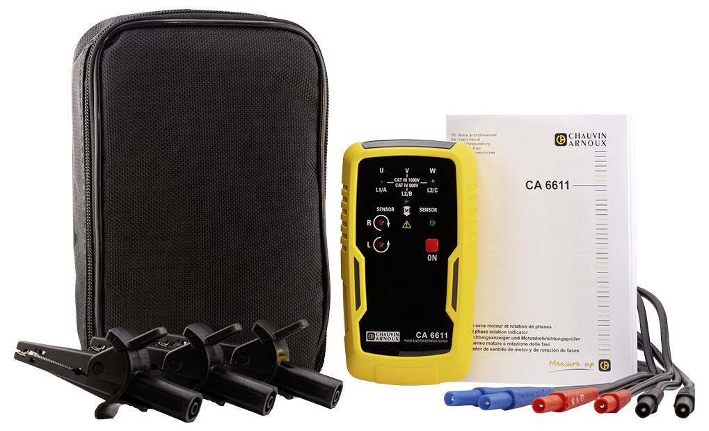 Chauvin Arnoux CA 6611 Phasen- und Drehfeldprüfer CAT III 1000 V, CAT IV 600 V LED-2
