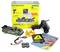 AMEWI Drift Sport Car Mini ferngesteuertes Autospielzeug-Set mit Fernbedienung, Batterie, Ladegerät, Pylonen, Rädern und Bedienungsanleitungen abgebildet mit Verpackung.
