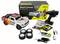 AMEWI Kurzstrecken-Brushless-Truck RC-Set mit Lastwagen, Box, Rädern, Akku, Ladegerät, Fernsteuerungs-Komponenten und enthaltenen Werkzeugen.