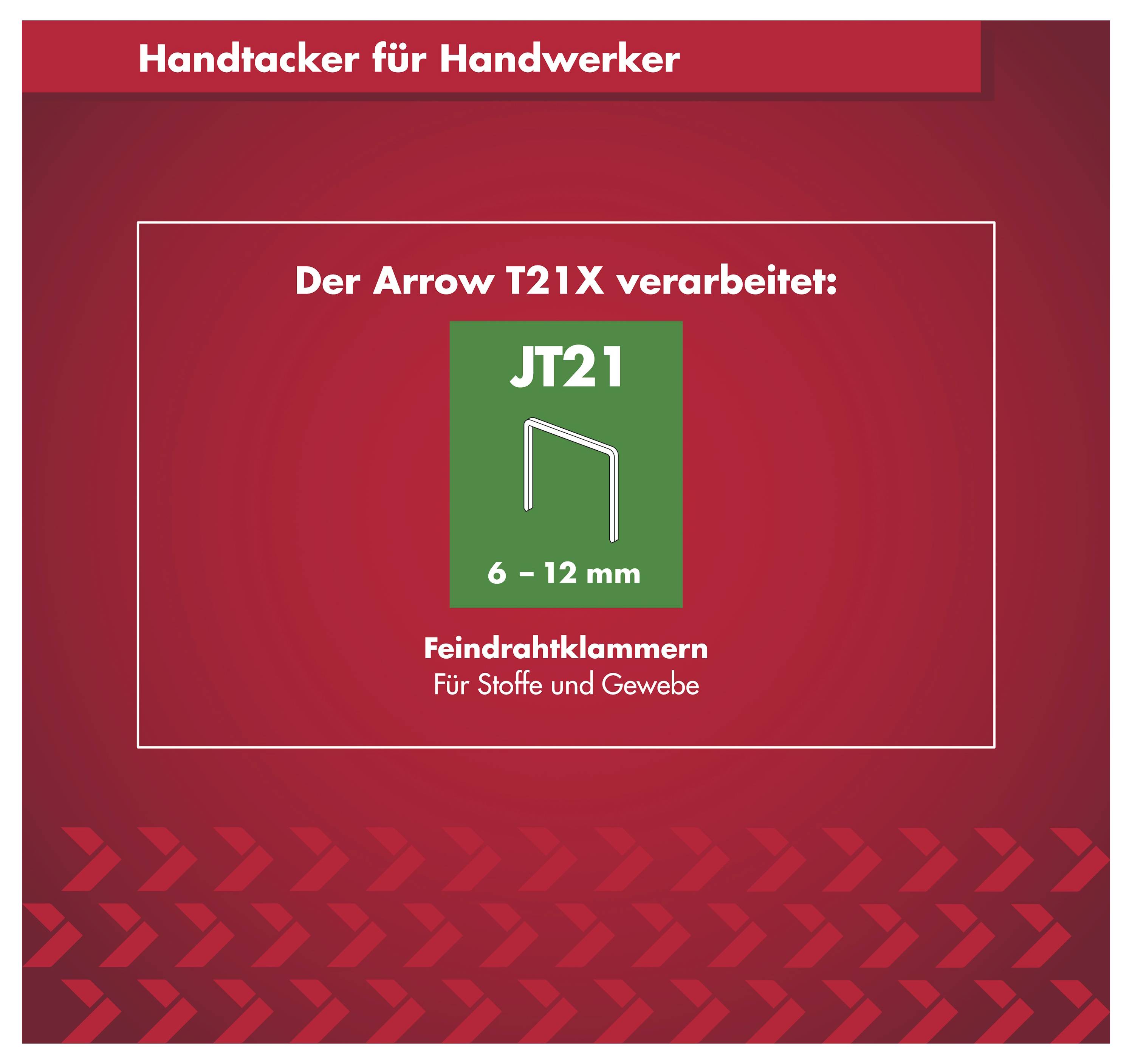 Arrow Tool Group T21X 819059 Handtacker Klammernlänge 6 - 12 mm-5