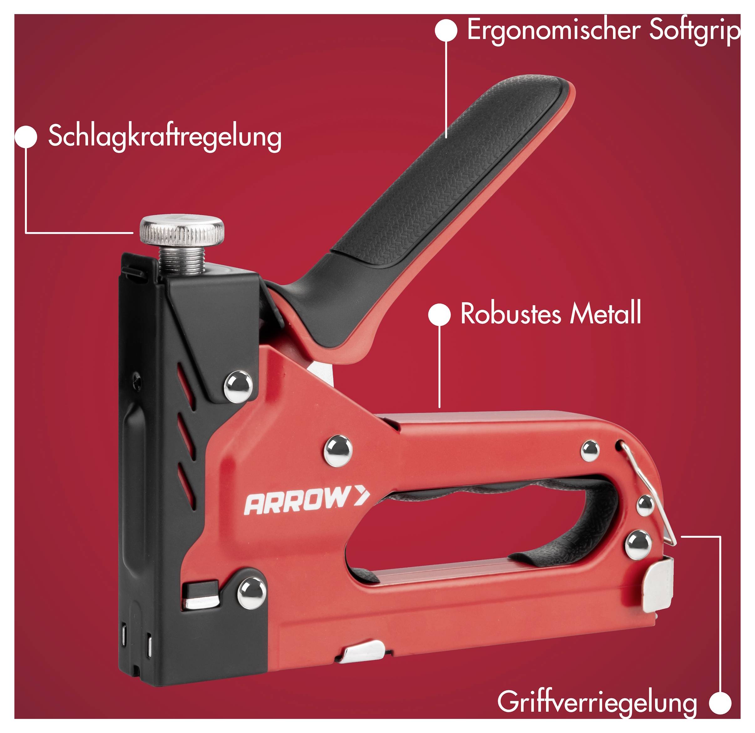 Arrow Tool Group T303 001997 Handtacker Klammerntyp Typ 50 Klammernlänge 6 - 14 mm-3