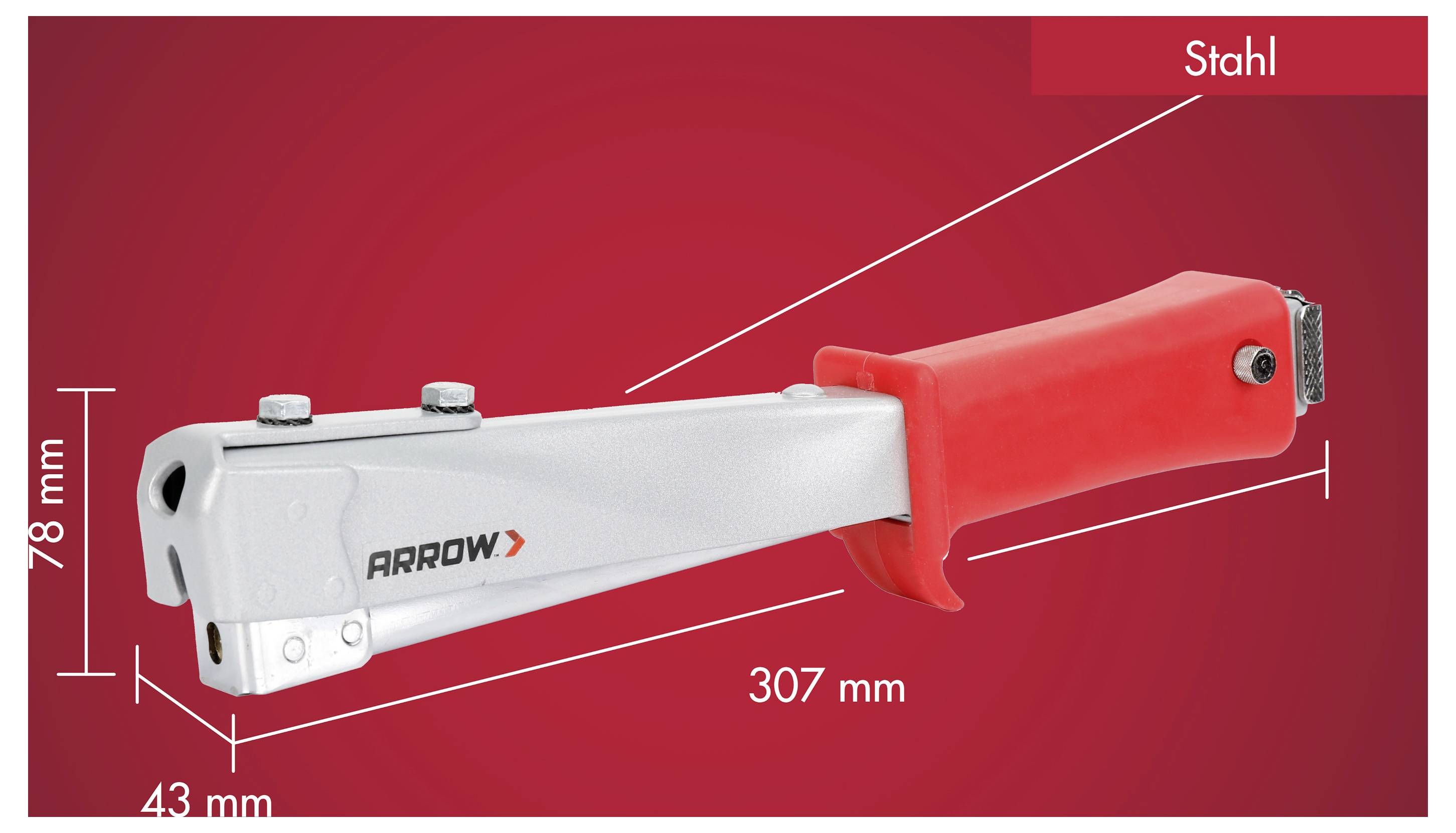 Arrow Tool Group HT55 819103 Hammertacker Klammerntyp Typ 50 Klammernlänge 6 - 10 mm-4