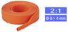 TRU COMPONENTS TC-14976124 Gewebe-Schrumpfschlauch Orange 8 mm 4 mm Schrumpfrate:2:1 Meterware