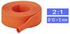 TRU COMPONENTS TC-14976128 Gewebe-Schrumpfschlauch Orange 10 mm 5 mm Schrumpfrate:2:1 Meterware