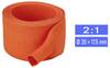 TRU COMPONENTS TC-14976152 Gewebe-Schrumpfschlauch Orange 35 mm 17.5 mm Schrumpfrate:2:1 Meterware