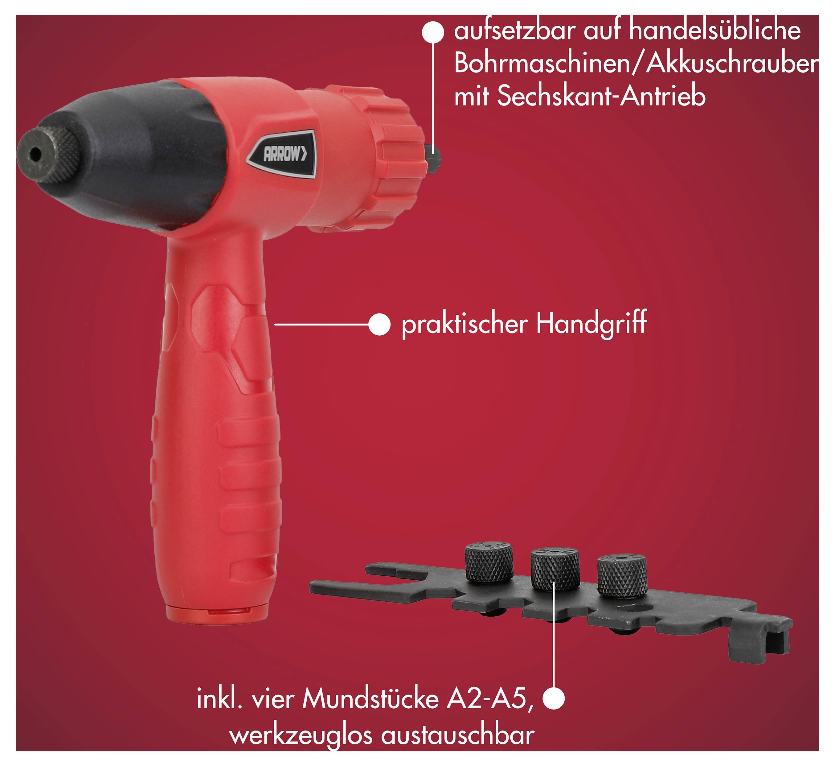 Arrow Tool Group 001096 Blindnietadapter 1 St.-2