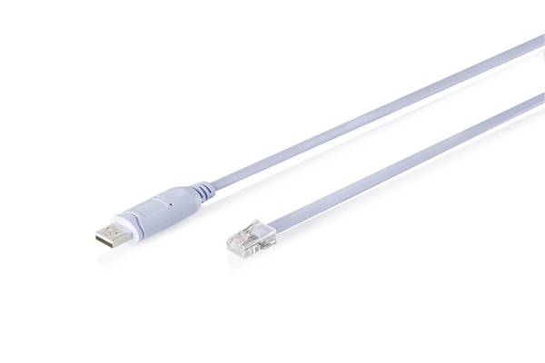 Digitus USB 2.0, RJ45, USB Adapterkabel [1x USB, USB 2.0, USB 2.0 Stecker A - 1x RJ45, RJ45-Stecker] Digitus DA-70173 Cavo adattatore console USB-A 2.0 maschio a RJ45 | Chipset FTDI 180 cm