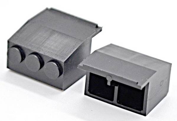 euroclamp TP35-BK Hutschienen-Gehäuse 15.00 x 16.20 x 9.60 Schwarz 1 St.