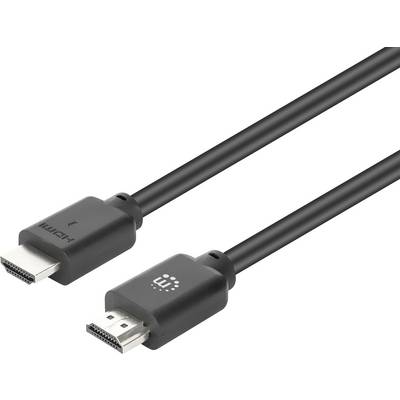Zwei schwarze HDMI-Kabel mit Steckern auf weißem Hintergrund.