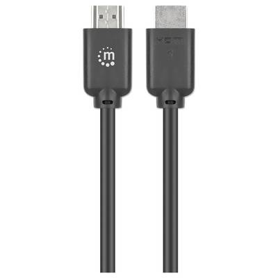 Schwarzes Micro-USB-Kabel von vorne und hinten dargestellt, mit einem Ende gekennzeichnet mit „m" und dem anderen Ende mit einem Micro-USB-Anschluss.
